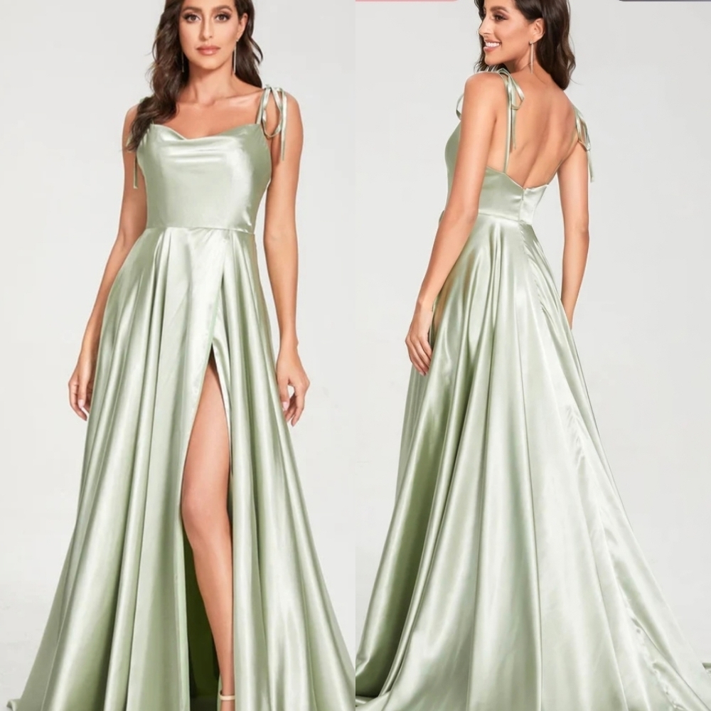Lavetir NWT Silk Satin Bridesmaid Dress Size 10